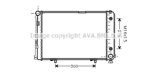 AVA QUALITY COOLING Radiators, Motora dzesēšanas sistēma MSA2110